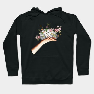 Brain Flowers Collage Hoodie